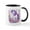 White/Black Inside, variant on CafePress - Adorable Floral Unicorn - 11 oz Ceramic Mug - Novelty Coffee Tea Cup