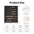 thumbnail image 2 of Sikiie American Flag with Desert Camouflage Print Canvas Decorative Hanging Painting, Anti-shrinkage Hanging Frame, Suitable for Home, Office Wall Decorations, 2 of 6