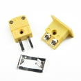 thumbnail image 5 of 1 Set K Type Thermocouple Miniature Socket & Panel Mount Alloy Plug Connector, 5 of 9