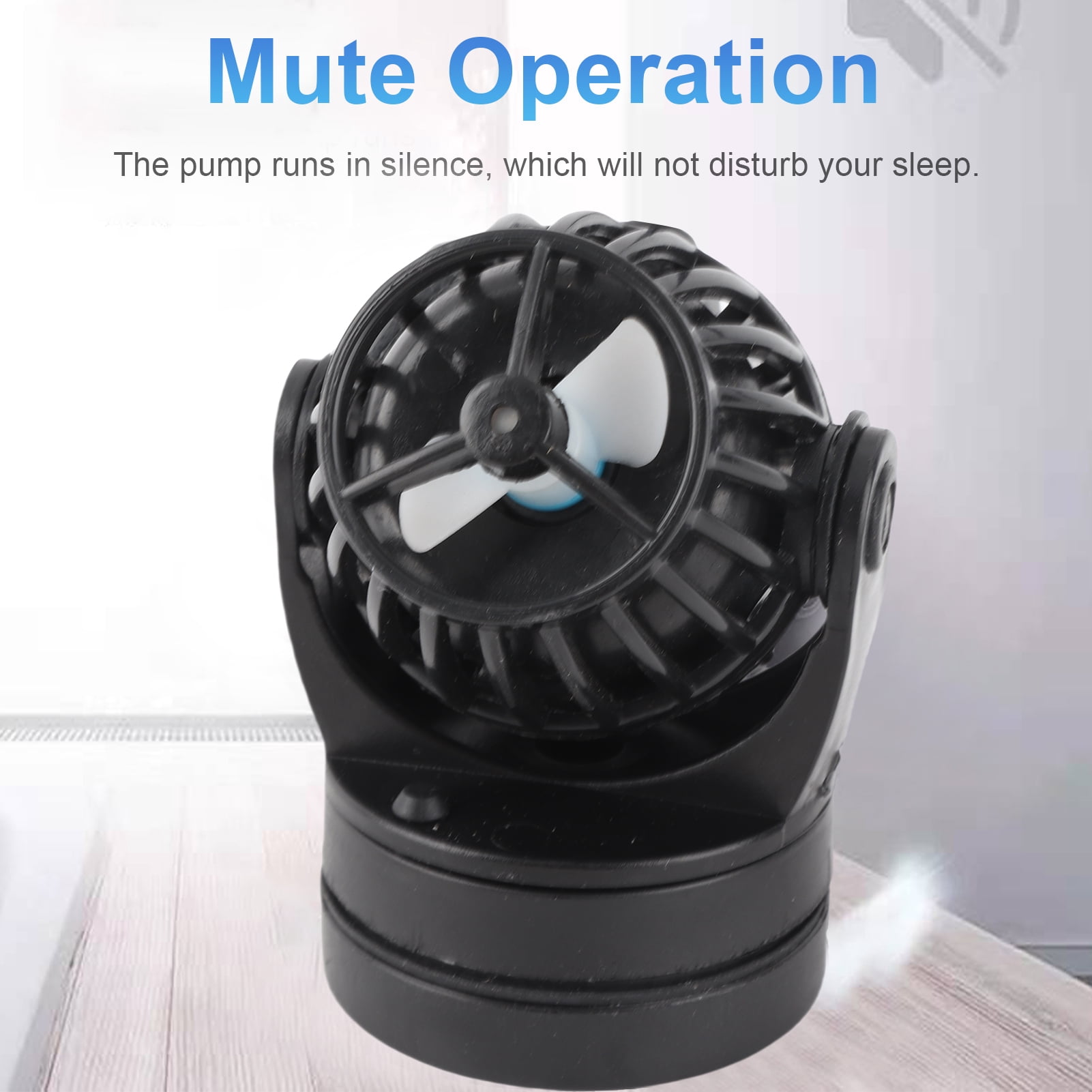 Jebao SW-4 10W Water Pump Wave Maker for Aquarium Fish Tank, Ultra-Silence Circulation Pump with Magnetic Mount Suction, Essential Fish Tank Accessory for Water Flow, 5.51 inches / 14 cm, Small Size
