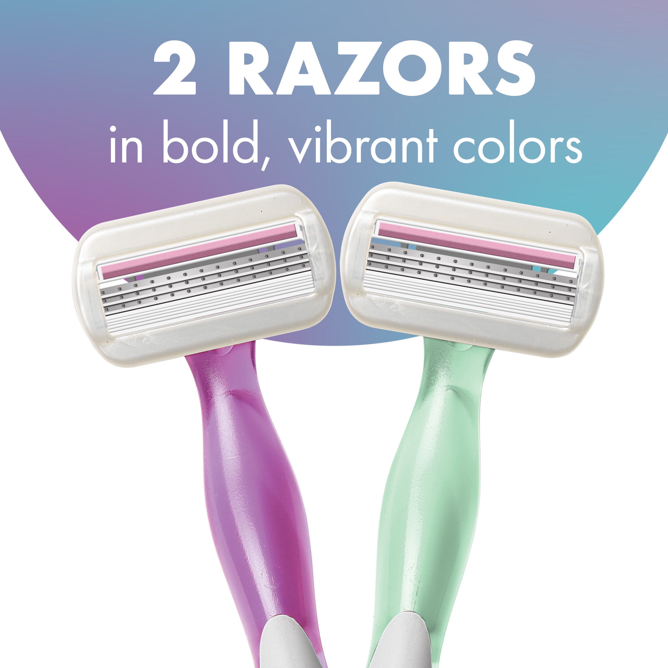 BIC Soleil 3 Sensitive Women's 3-Blade Disposable Razors,  2 Count