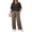 02 Apricot Brown LD, variant on Lounge Sets Two Piece Sets for Women Summer Outfits Soft Comfy Pajamas Set Beach Airport Matching Sets(1X-5X)