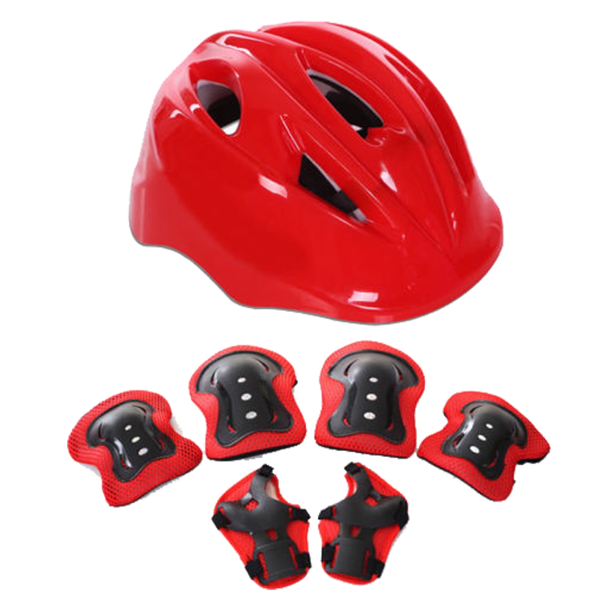 Boys Girls Kids Safety Helmet & Knee & Elbow Pad Set For MTB Bike Cycling Skate 