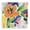 Vibrant Floral Blossoms, variant on Stupell Industries Modern Modern Primaries Blooms Canvas Art, 17 x 17, by Carol Robinson