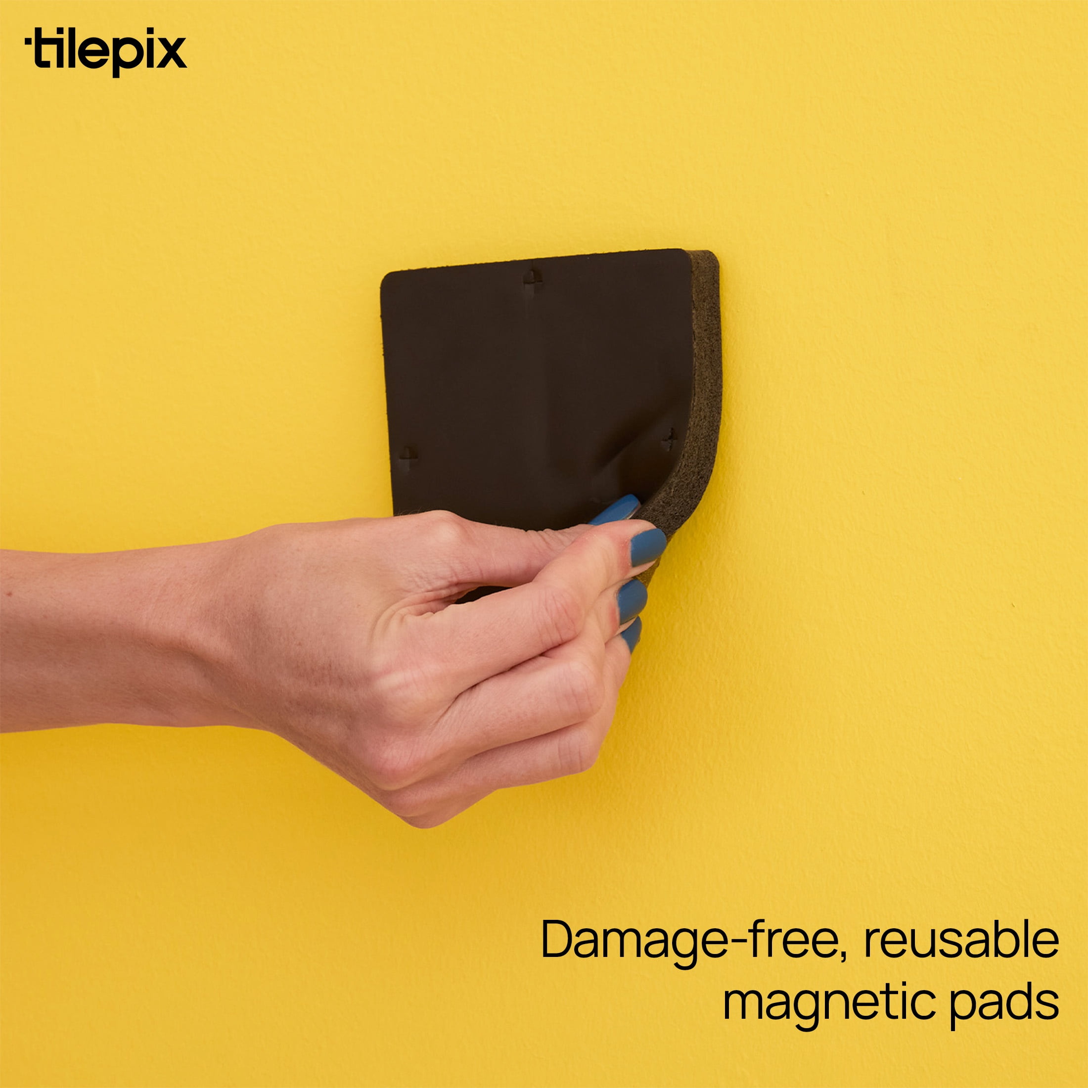 TilePix Nail Free Glass Frame, 6-Piece Split Image