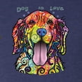 thumbnail image 5 of Wild Bobby Dean Russo Golden Retriever Is Love Dog Is Love Dog Lover Men Premium Tri Blend Tee, Vintage Navy, Medium, 5 of 5