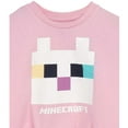 thumbnail image 3 of Minecraft T-Shirt à Nœud Torsadé devant pour Filles avec Chat, 3 of 4
