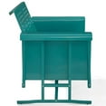 thumbnail image 4 of Afuera Living Metal Gliding Patio Loveseat in Turquoise Gloss, 4 of 10