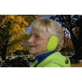 thumbnail image 6 of Ear Mitts Bandless Ear Muffs, Lime Green Fleece Ear Warmers, Regular, 6 of 6