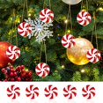 thumbnail image 4 of 50 piezas de adornos navideños, dulces, adornos para árboles de Navidad, colgantes de Navidad, caramelos de menta, decoración falsa, bastón colgante de simulación, 4 of 5