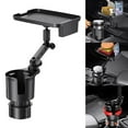 thumbnail image 4 of Car Cup Holder Storage Tray, Adjustable Base Black Vehicle Mounted Water Mugs Auto Adapter for Below 90mm Diameter Water Cups Drinks Zulema Expansor de soporte para coche, 4 of 8