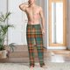 thumbnail image 2 of Balery colorful plaid Pantalones de pijama para hombre, pijama ultraligero, pantalón de descanso-Large, 2 of 6