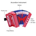 thumbnail image 3 of LIEKE Kids Accordion 10 keys Button,Musical Instrument,Accordions Gift for Beginners (Red), 3 of 6