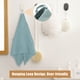 thumbnail image 4 of Toalla de baño SEMAXE, 100% algodón, con asa para colgar y etiqueta inteligente, color azul, 4 of 9