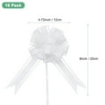 thumbnail image 3 of 10 piezas de lazo grande de 8 pulgadas para ramos de flores, blanco, 3 of 7