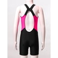 thumbnail image 6 of Zaldita Girls Boyleg Swimsuit Sleeveless Open Back Bathing Suit Quick Drying Wetsuit Summer Sunsuit Rose Red&Black 12, 6 of 7