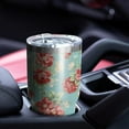 thumbnail image 4 of 30oz Pioneer Flower Tumblers Stainless Steel Tumbler with Lid and Straw,Vacuum Insulated Double Wall Travel Tumbler Cups Mug with Cleaning Brush for Coffee,Tea, 4 of 7