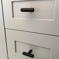 thumbnail image 6 of Alpine Hardware Solid Euro Style Bar Handle Pull | 10Pack ~1 3/4" Length | Heavy Stainless Steel T-Knob Pull with a Matte Black Finish | Cabinet Hardware, 6 of 6