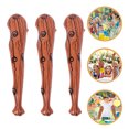 thumbnail image 2 of CIMAXIC birthday 3pcs Inflatable Baseball Bat Cheering Sticks Wood Grain Pattern Baseball Bat Toy for Birthday Pool,35.43"X7.87"X0.04", 2 of 5