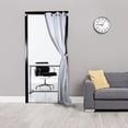 thumbnail image 2 of PlusCasa White Adjustable Magnetic Curtain Rod, 28"-48", 2 of 3