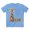 Carolina Blue, variant on Letter L Graphic Design Tee Unisex 100 Cotton With Antique Gold Letters Artwork T-Shirt