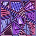 thumbnail image 1 of Ahgly Company Machine Washable Indoor Square Transitional Purple Iris Purple Area Rugs, 5' Square, 1 of 7