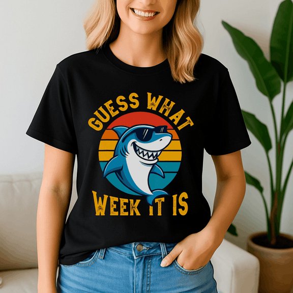 Guess What Week It Is Shark Lover, Funny Shark Week Shirt, Shark Lover Summer, Beach Vacation TShirt, Ocean Animal