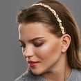 thumbnail image 2 of Diadema con diamantes de imitación brillantes Formas no especificadas Diadema con diamantes de imitación de champán para mujer 5.31 "x0.39", 2 of 7