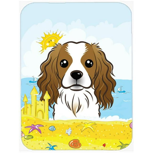 Cavalier Spaniel Summer Beach Mouse Pad, Hot Pad or Trivet