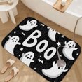 thumbnail image 3 of 1pc Boo Halloween Ghosts Absorbent Non-Slip Bathroom Thickened Flannel Rug Decor,Soft,Quick Drying,Suitable For Indoor/outdoor Use,Bathrooms,Bedrooms,Kitchens,Terrace,Laundry Rooms,16"x24", 3 of 9