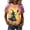 Multicolor, variant on Craaazy Halloween Tops for Women Loose Fit Multicolor Round Neck Casual Short Sleeve Graphic T‑Shirts With Vivid All‑Over Prints for Daily Wear Festival Party