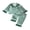Green, variant on Cjfdfy Toddler Baby Girl Boy Christmas Satin Pajamas Tree Santa Claus Print Long Sleeve Ruffle Trim striped Shirt Pants Kids Baby Cute My First Christmas Holiday Sleepwear 1-6Y