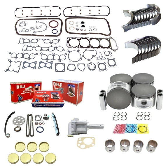 DNJ EK607M Master Engine Rebuild Kit Fits Cars & Trucks 1989-1990 Nissan 240SX 2.4L SOHC L4 12V 2389cc KA24E