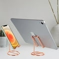 thumbnail image 6 of Cell Phone Stand Holder Desk Accessories, Cute Metal Rose Gold, Compatible with All Mobile Phones, iPhone, Switch, iPad, 6 of 14