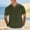 Army Green, variant on Men's Snake Bone Textured Jacquard Knit Polo Shirt Short Sleeve Stretch Casual Golf Shirt Breathable Lightweight Daily Top Khaki M
