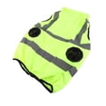 thumbnail image 3 of Chaleco refrescante de verano con ventilador, chaleco con aire acondicionado, banda reflectante, ropa de trabajo recargable, 5 V, verde fluorescente, XXXL, 3 of 15