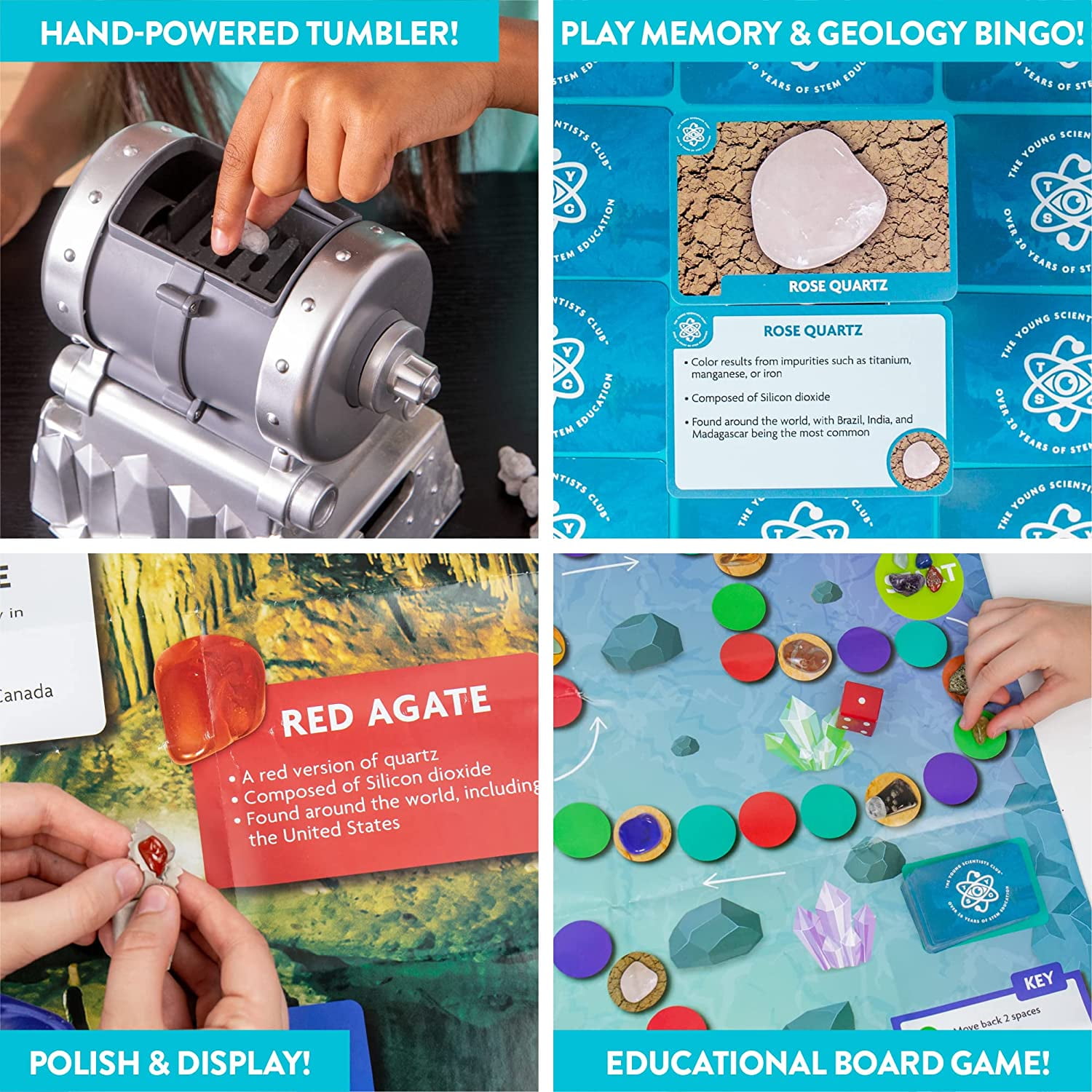 The Young Scientists Club Gemstone Treasures, Boys and Girls, Child, Ages 6+
