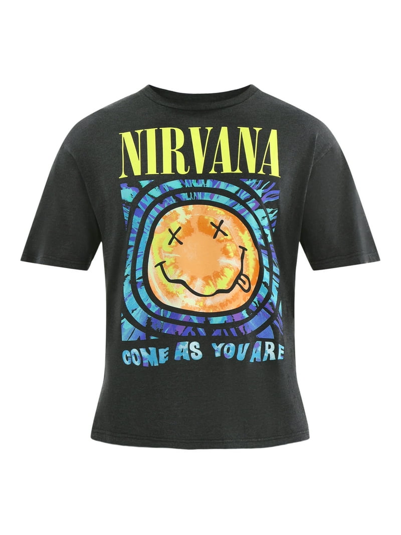 Nirvana Men's & Big Men's Smiley Tie Dye Graphic Tee, Sizes XS-3XL