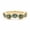 Rose Plated, variant on Oval Cut Lab-Created Moss Agate Half Eternity Ring, Yellow Gold Plated 925 Sterling Silver Wavy Stacking Band for Women, Nature Inspired Ring