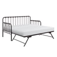 thumbnail image 2 of Lexicon Constance Twin Size Metal Daybed with Trundle in Dark Bronze, 2 of 5
