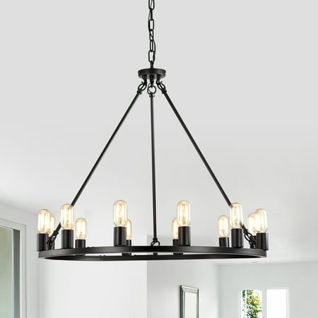 

Reiss 12-Light 47-Inch Round Wagon Wheel Chandelier