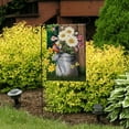 thumbnail image 3 of Spring Jubilee Floral Garden Flag Watering Can Birds 18" x 12.5", 3 of 10
