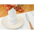 thumbnail image 5 of REGALWOVEN Cloth Napkins Set of 6 Polyester Cloth Dinner Table Napkins White 19"x19", 5 of 6