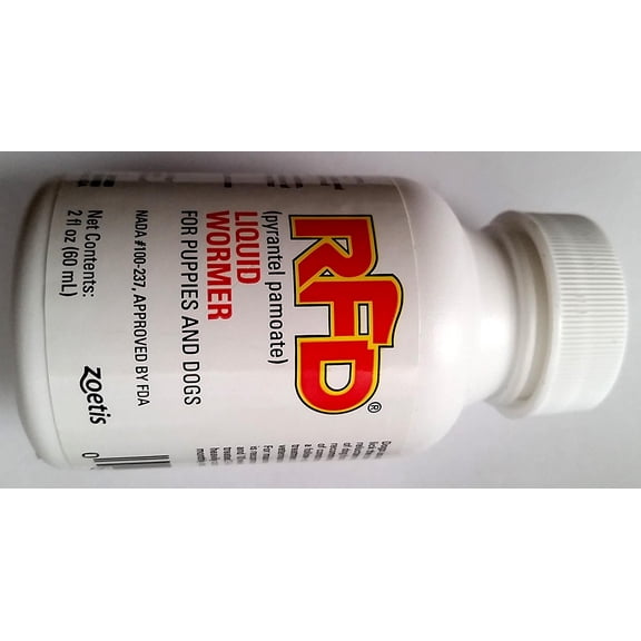 Zoetis Rdf Liquid Wormer for Puppies Dogs Dewormer Broad Spectrum 60ml