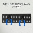 thumbnail image 3 of RUNROTOO peg board plastic Pegboard Panel Black for Modern Storage 1Pack, 3 of 8