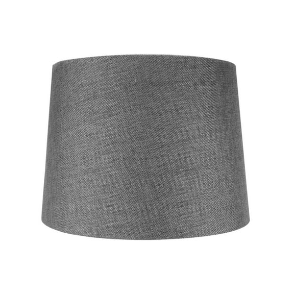 12x14x10" SLIP UNO FITTER Hardback Drum Lamp Shade Granite Gray