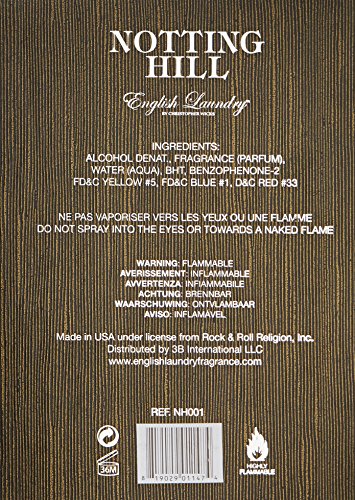 English Laundry Notting Hill Eau De Parfum Spray, Cologne for Men, 3.4 Oz.