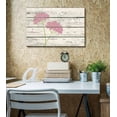 thumbnail image 2 of wall26 - Pink Green Flower Petals on a Breeze Artwork - Rustic Canvas Wall Art Home Art - 24x36 inches, 2 of 4