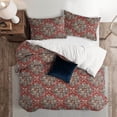 thumbnail image 2 of 6ix Tailors Charvelle Red/Blue Comforter & Pillow Sham Set. King, 2 of 5
