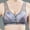 Blue, variant on Bras for Older Women Bras for Seniors Floral Front Closure Bra Comfort Push Up Ice Silk Underwire